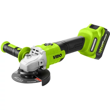 WD040540210 VIDO akkumulátoros, szénkefe nélküli sarokcsiszoló 21V, 8000 RPM, 2 db akkumulátor + 1 db töltő WD040540210 VIDO akkumulátoros, szénkefe nélküli sarokcsiszoló 21V, 8000 RPM, 2 db akkumulátor + 1 db töltő